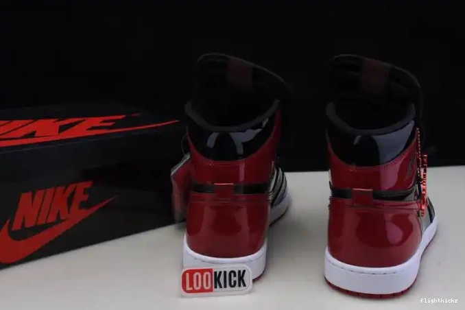 High 555088-063 Patent Bred Jordan 1 Air OG 0704